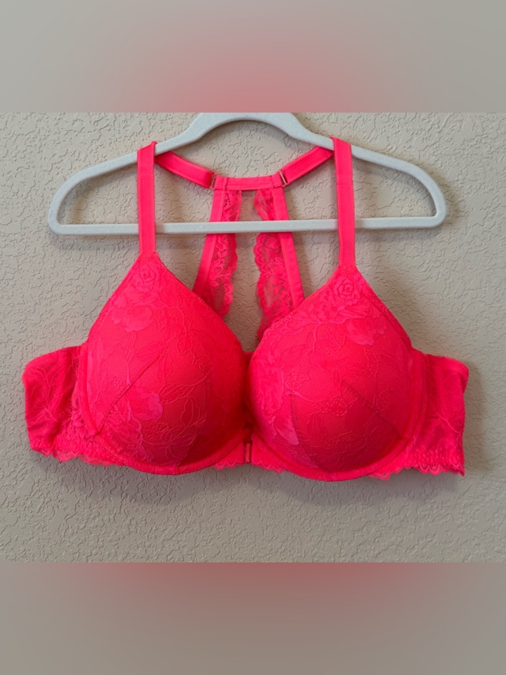 Torrid Neon Lace Bra, Size 48C